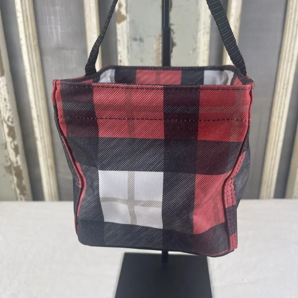 Thirty One Small Square Gift Bag Red & Black